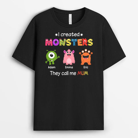 Personalised I Created Monsters They Call Me Grandma T-shirt - gift for grandma and grandpa[product]