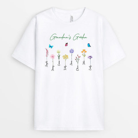 Personalised Grandma's Garden Shirt-grandparents quotes