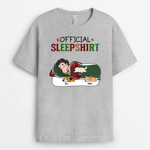 Personalised Official Sleepshirt Checkered T-shirt is designed dad's names, cute Fathers Day messages from daughter and cartoon graphics