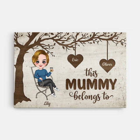customised canvas for mummy with kids names and message[product]