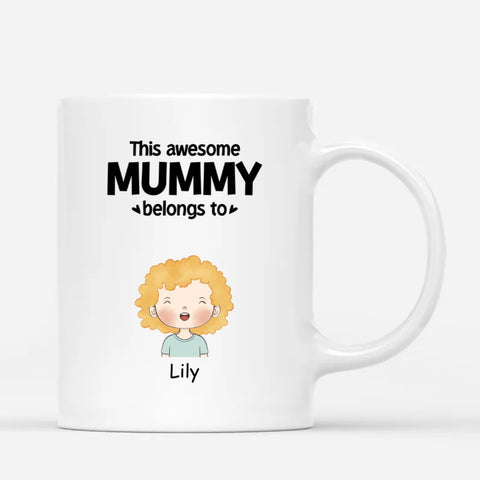 personalised mother mugs for mum from daughter and son with cute design[product]