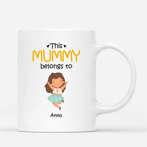 cute customised ceramic mugs for mummy from kids[product]