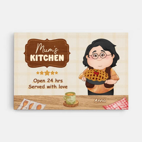 customised mothers canvas with kitchen theme[product]