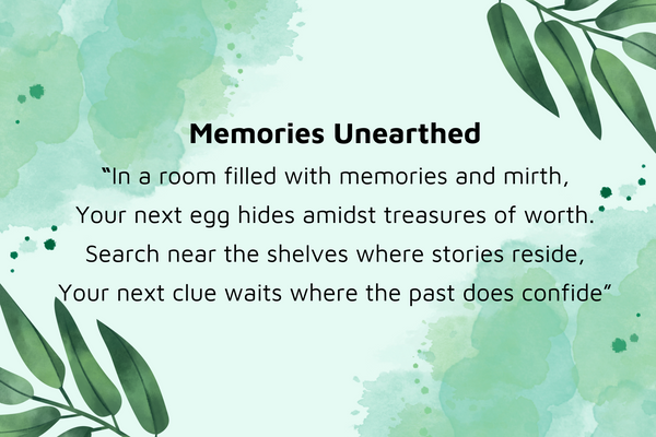 Adult Easter Egg Hunt Clues