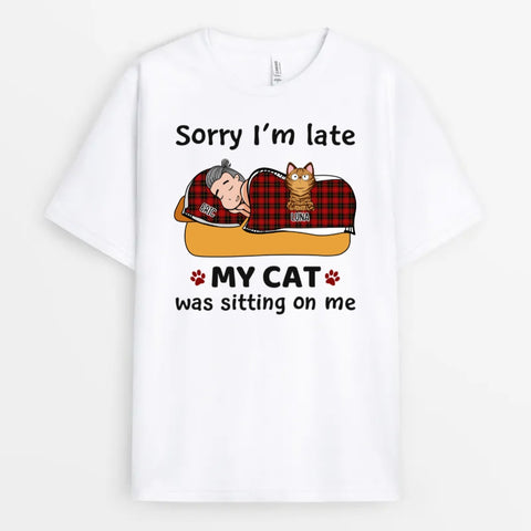 funny t-shirts personalised for cat lovers with funny text[product]
