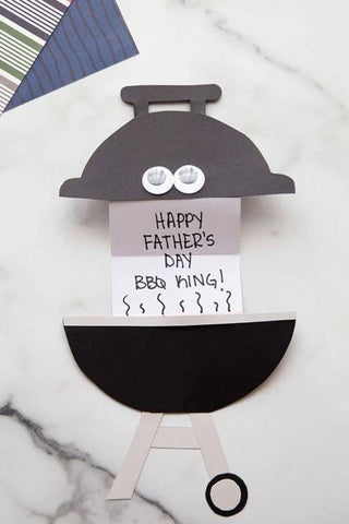 Fathers Day card diy with bbq theme for dad