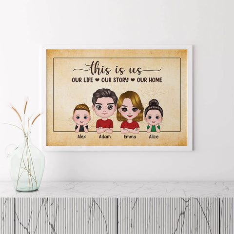Housewarming Gift Ideas for Couple - Personalised Poster