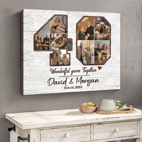 Ideas Anniversary Gifts for Him - Personalised Canvas