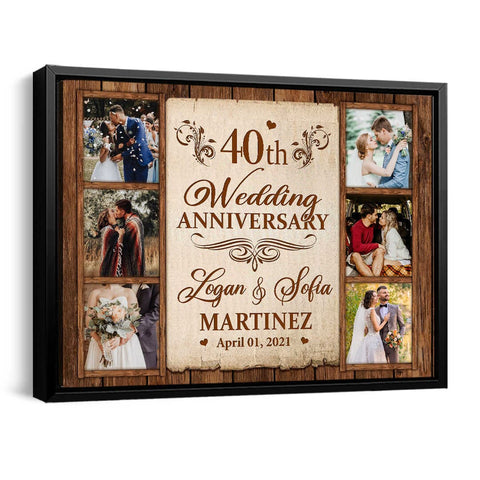 Sentimental Ideas for 40th Wedding Anniversary Gifts