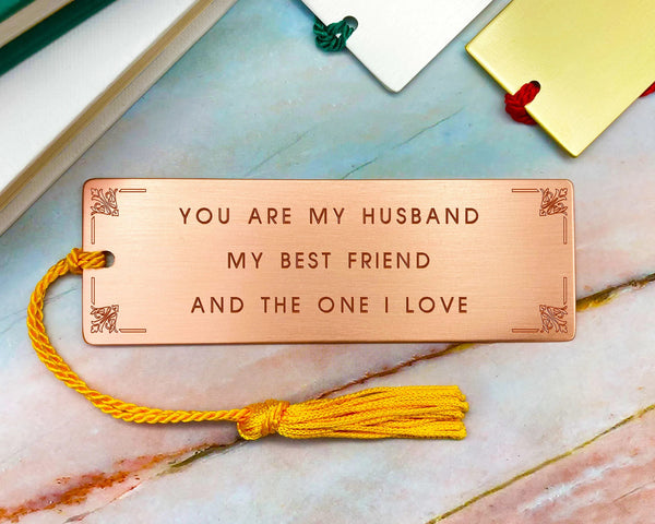 Gift Ideas for Husband 30th Birthday - Personalised Bookmark