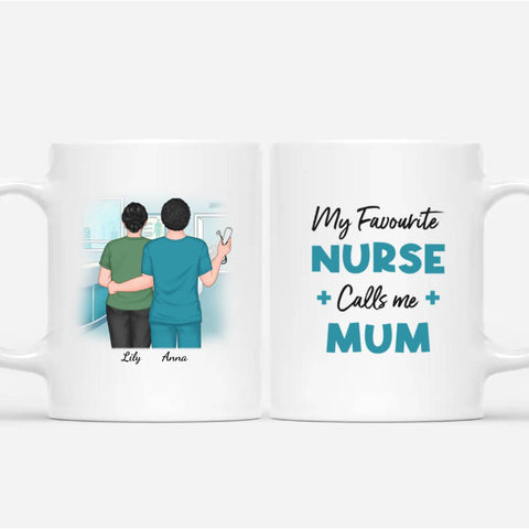 Personalised Mugs For Nurse From Mum With Names