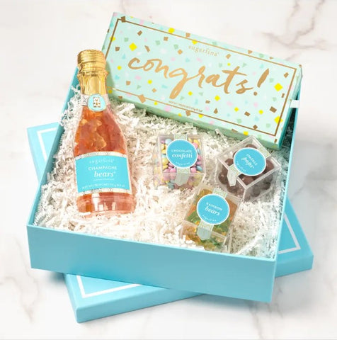 Sugarfina Pop The Champagne 4-Piece Gift Box as best graduation gifts masters degree