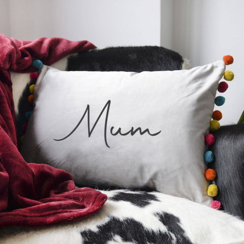 Mother's Day Homemade Gifts - Pom Pom Cushion