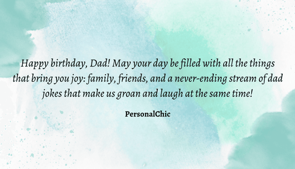 Birthday Wish For Dad