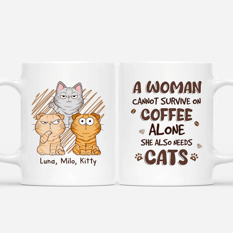 Funny Coffee Mugs For Female Cat Lovers
