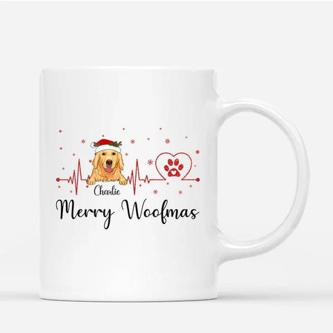 customised xmas-themed dog mug for dog lovers[product]