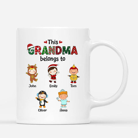 Personalised This Grandma Belongs To Mug - grandparents gifts[product]