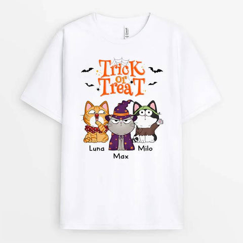 custom halloween shirt with cat and message[product]