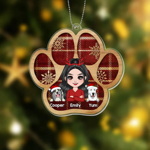 Personalised Christmas ornaments with dog for coworker[product]