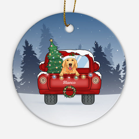 This personalised ornament, inspired with an adorable dog theme, is perfect for any dog dad at work[product]