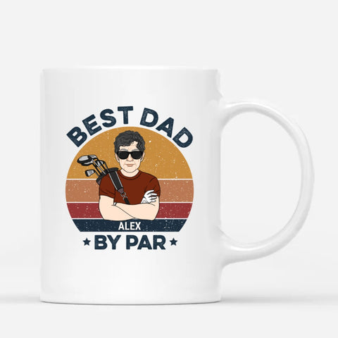 personalised ceramic cups for fathers day with funny design, custom text for stepdad