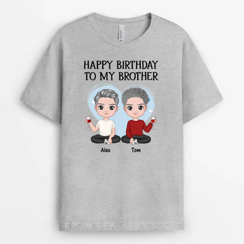 Ideas For 50th Birthday T Shirts For Brother With Happy 50th Wishes And Names With Different Sizes And Colours[product]
