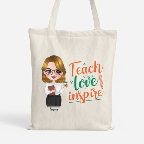 Teacher Christmas Gift Ideas - Personalised Tote Bag