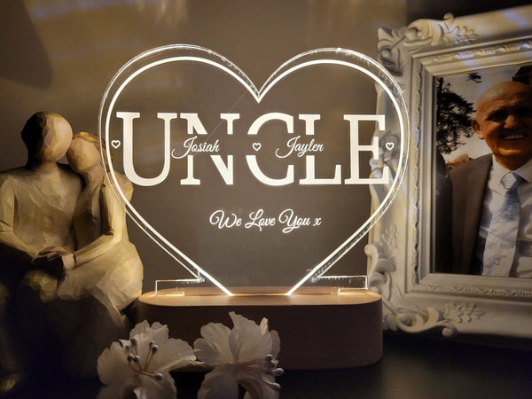 Uncle Gift Ideas - Personalised Night Light