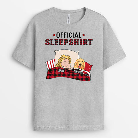 Dog Official Sleepshirt T-Shirt as graduation gifts for her