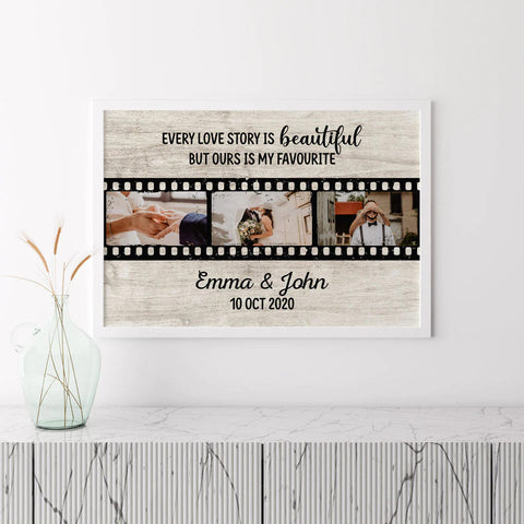 25th Wedding Anniversary Gifts Ideas - Personalised Poster