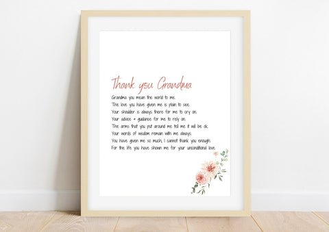 Happy Mothers Day From Grandson To Grandma Poem
