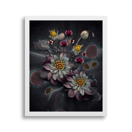 Framed Floral Canvas Wall Art, 16x20