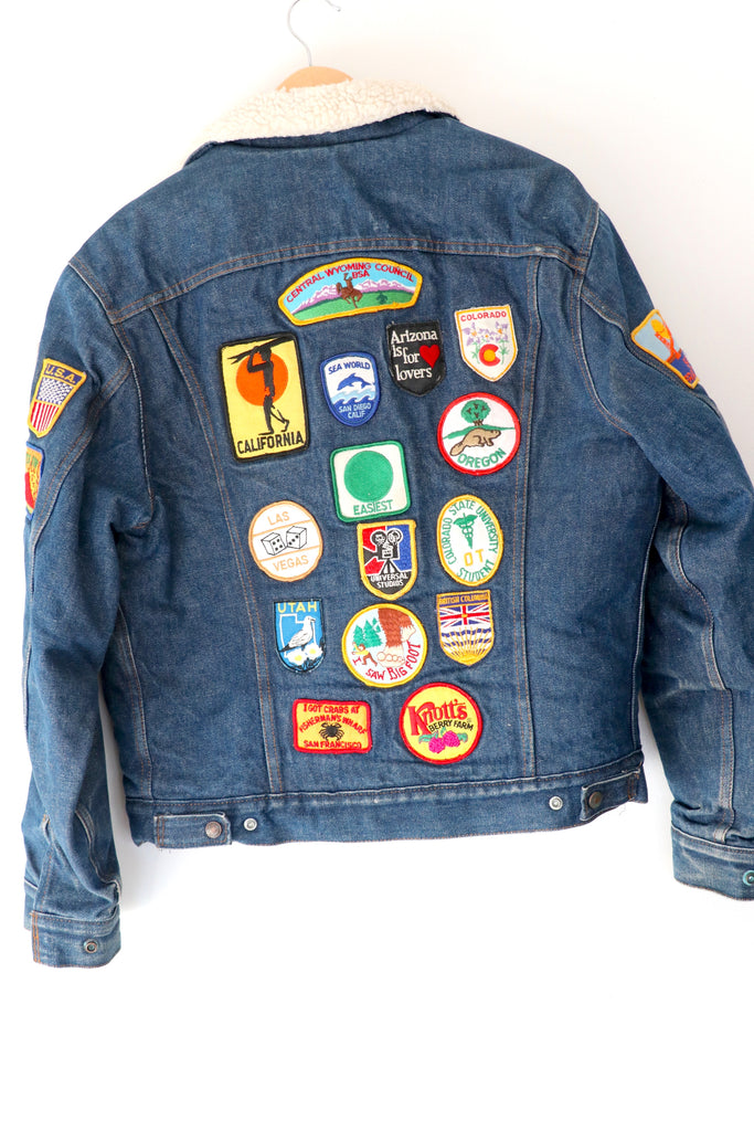 levi jacket with patches