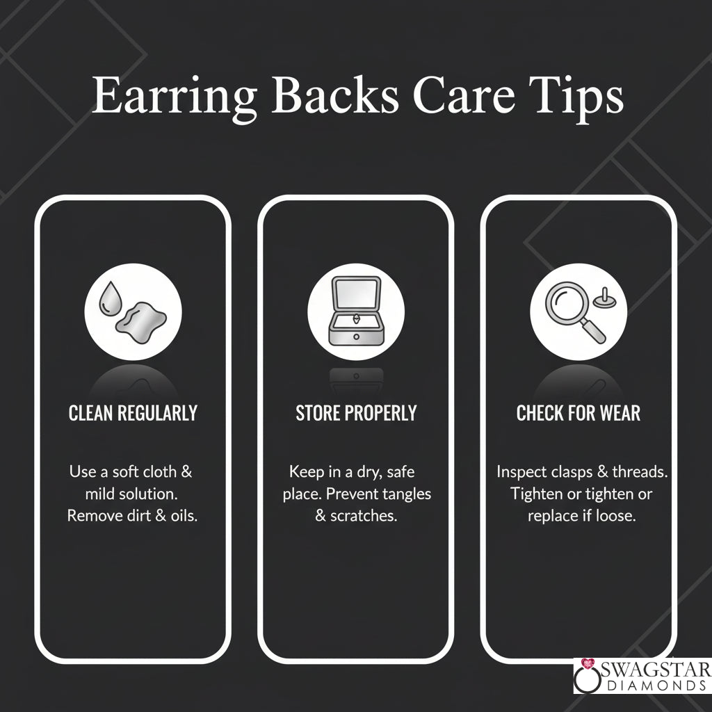 Earring Backs Care Tips