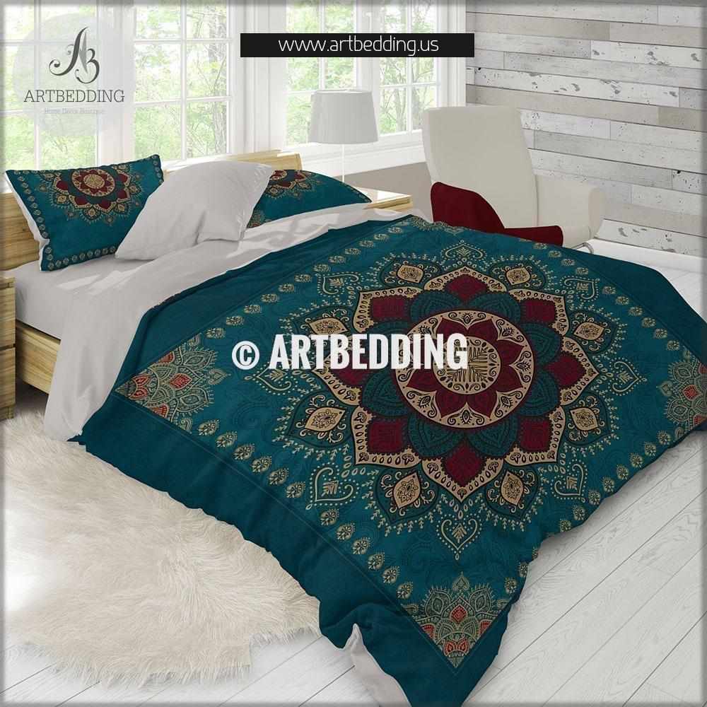 Home Furniture Diy Reversible Bohemian Indian Mandala Cotton