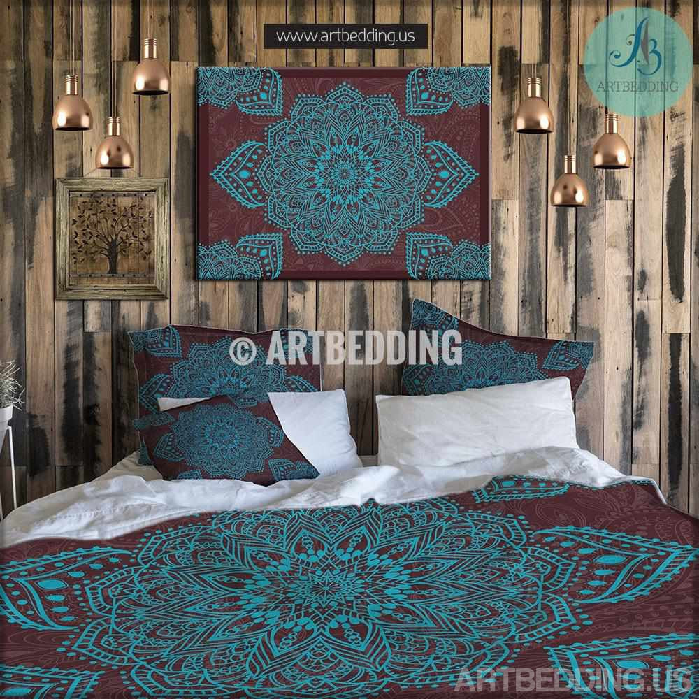 Bohemian Bedding Lace Mandala Duvet Cover Set Boho Chic Quilt