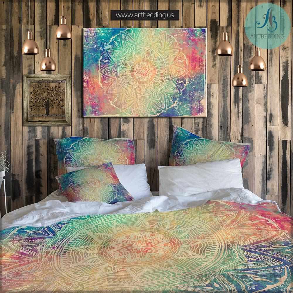 Bohemian Bedding Mandala Boho Duvet Bedding Set Indie Duvet