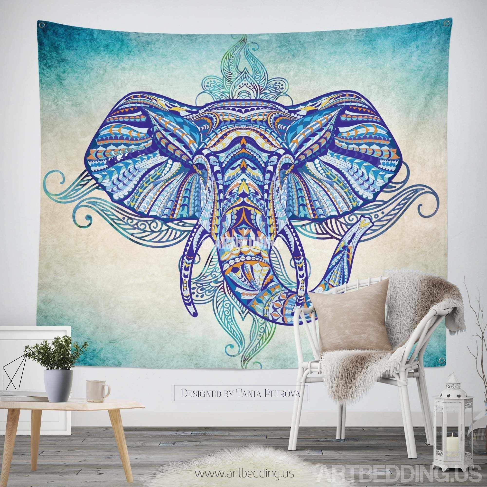 Simple Bohemian Elephant Decor for Living room