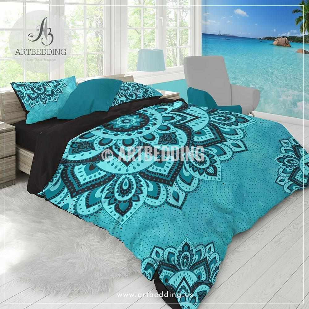 turquoise bed set