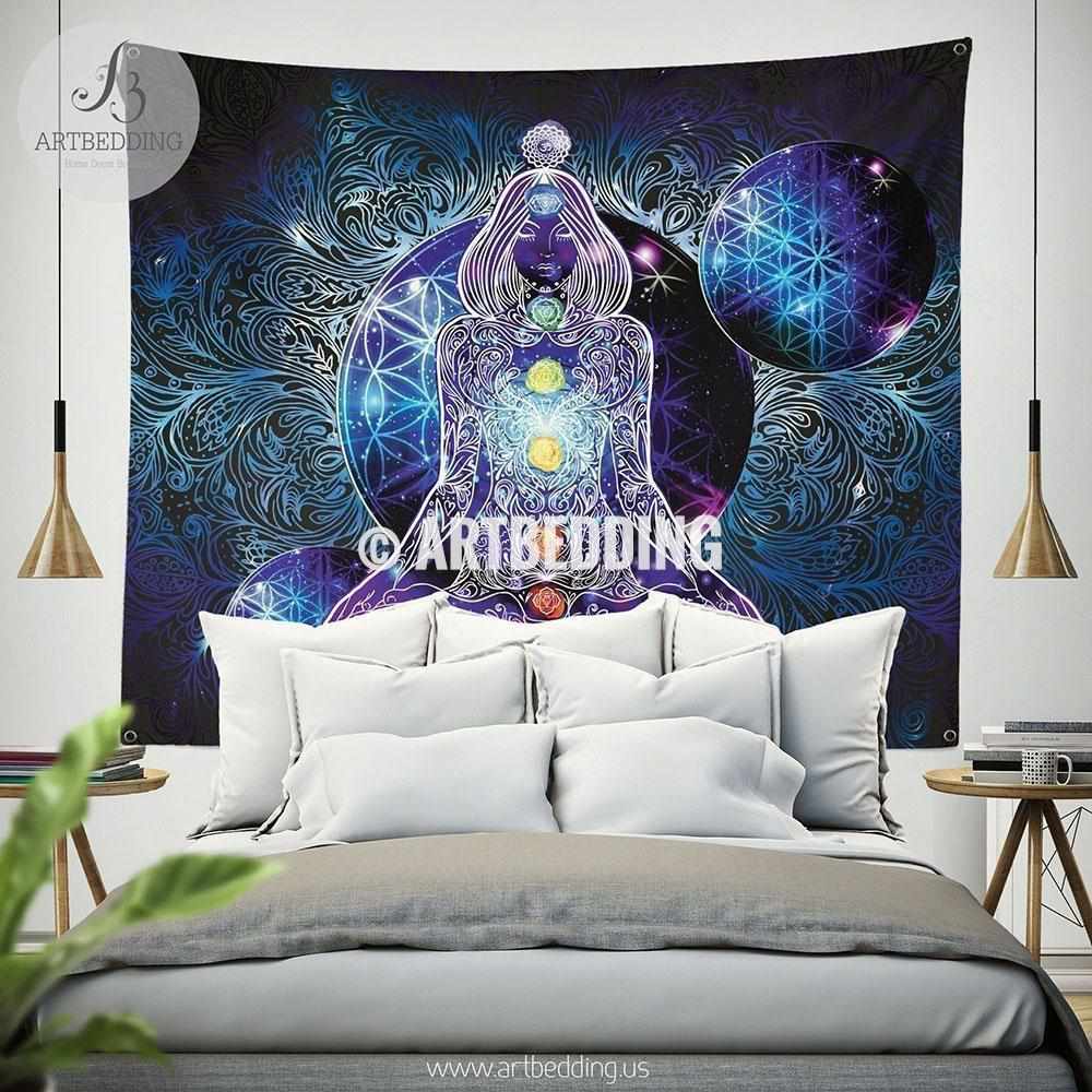 sacred geometry tapestry