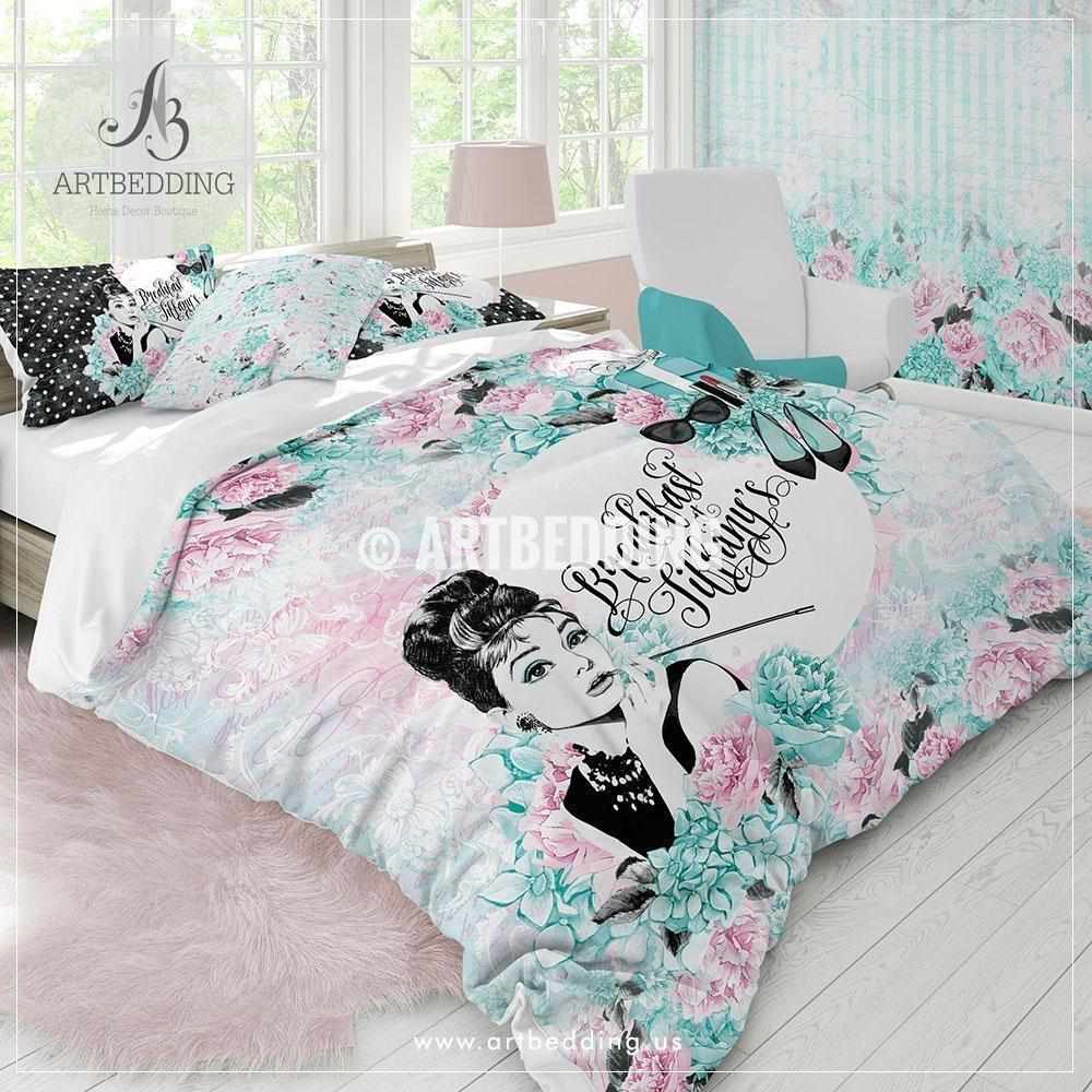 Breakfast At Tiffany S Audrey Bedding Set Tiffany Blue Vintage