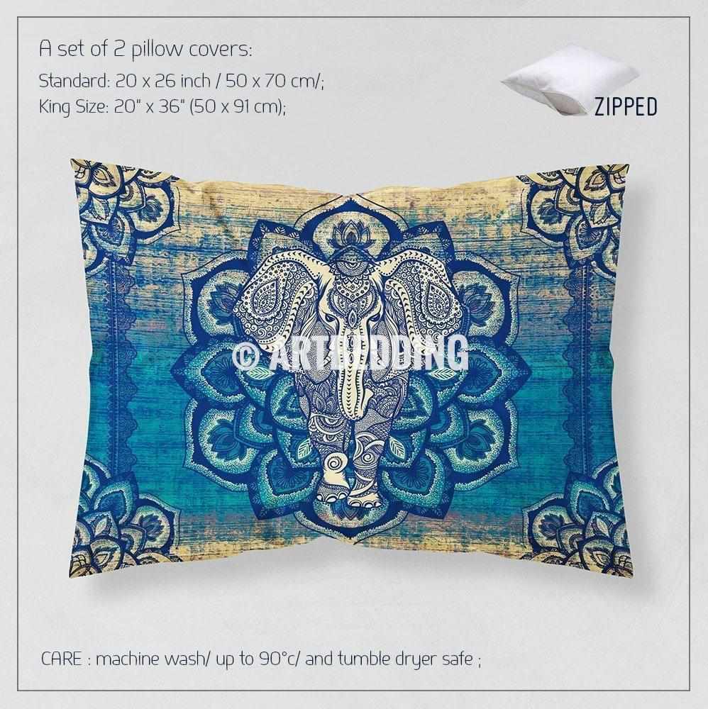 Elephant Bedding Bohemian Indie Ganesh Duvet Cover Set Boho