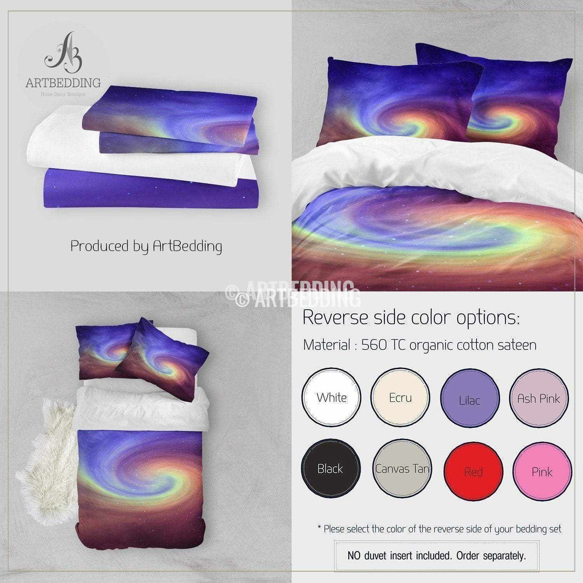 Galaxy bedding set,Galaxy duvet cover, 3D galaxy bedding – ARTBEDDING