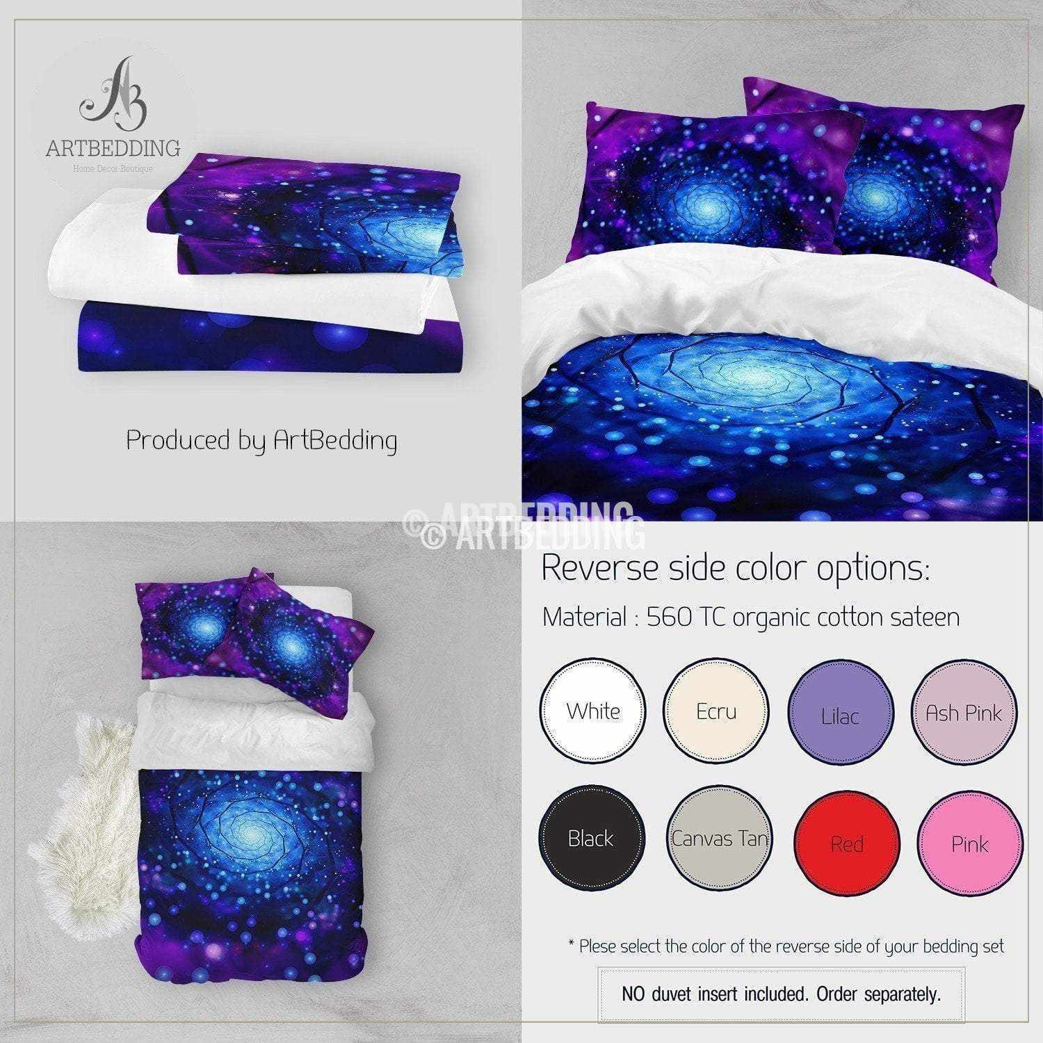 Galaxy bedding set,Galaxy duvet cover, 3D galaxy bedding – ARTBEDDING