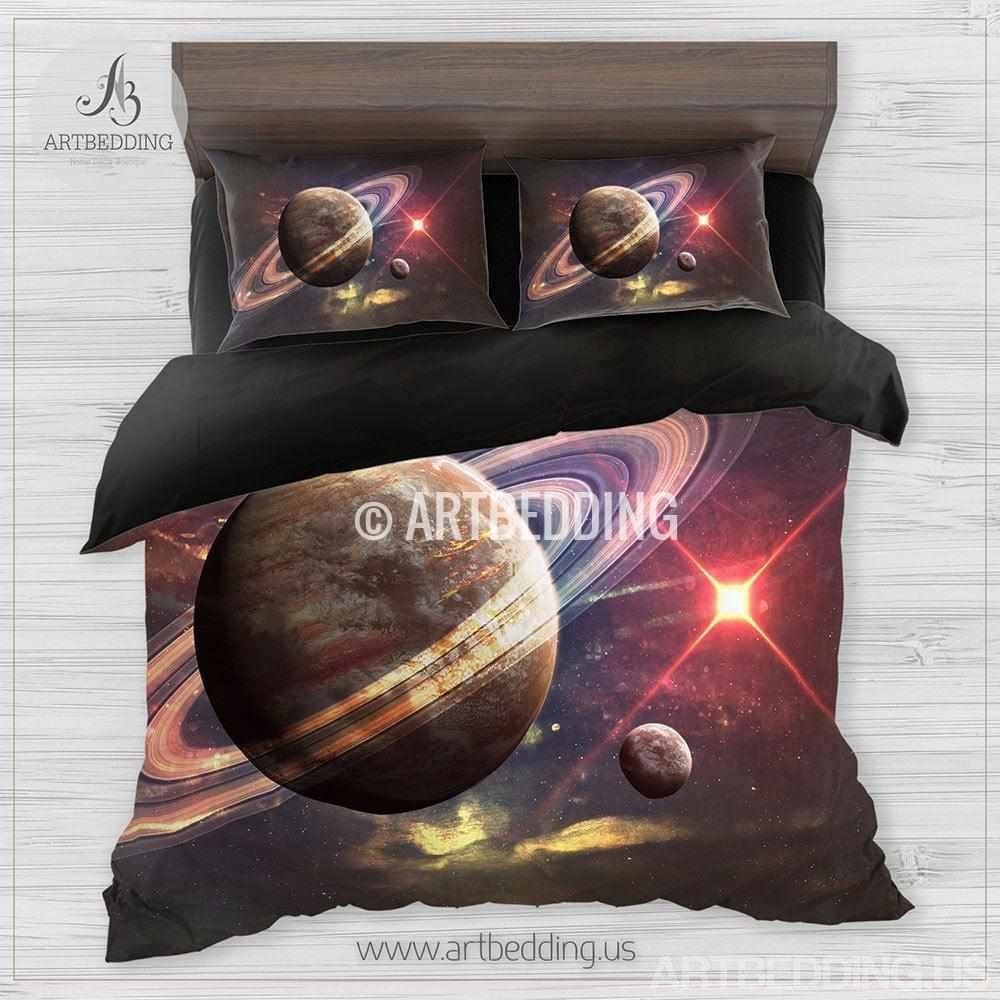 Galaxy Bedding Beautiful Space Bedding Set Planet In Space