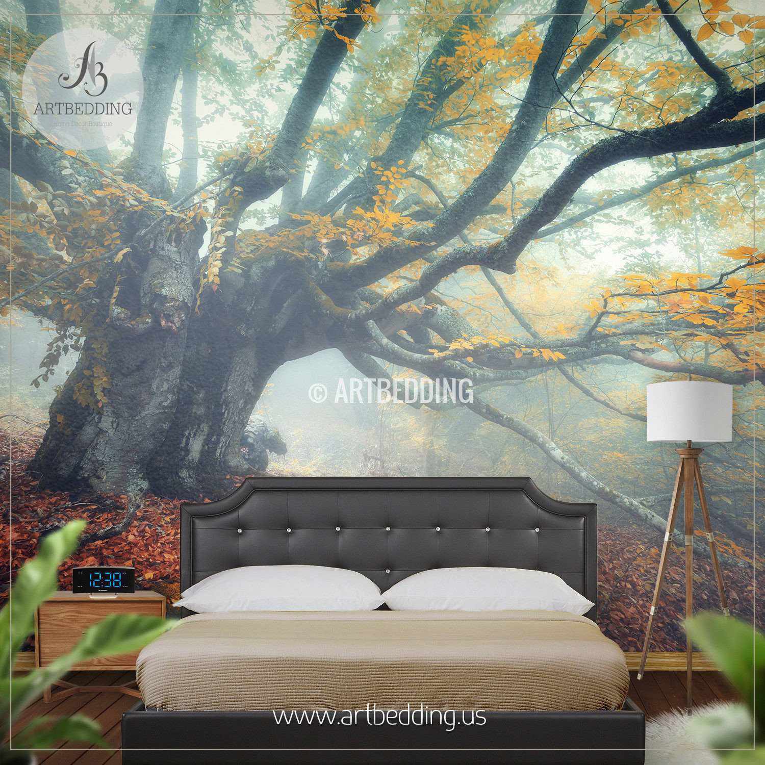 Magical Forest Self Adhesive Peel & Stick, Nature wall mural