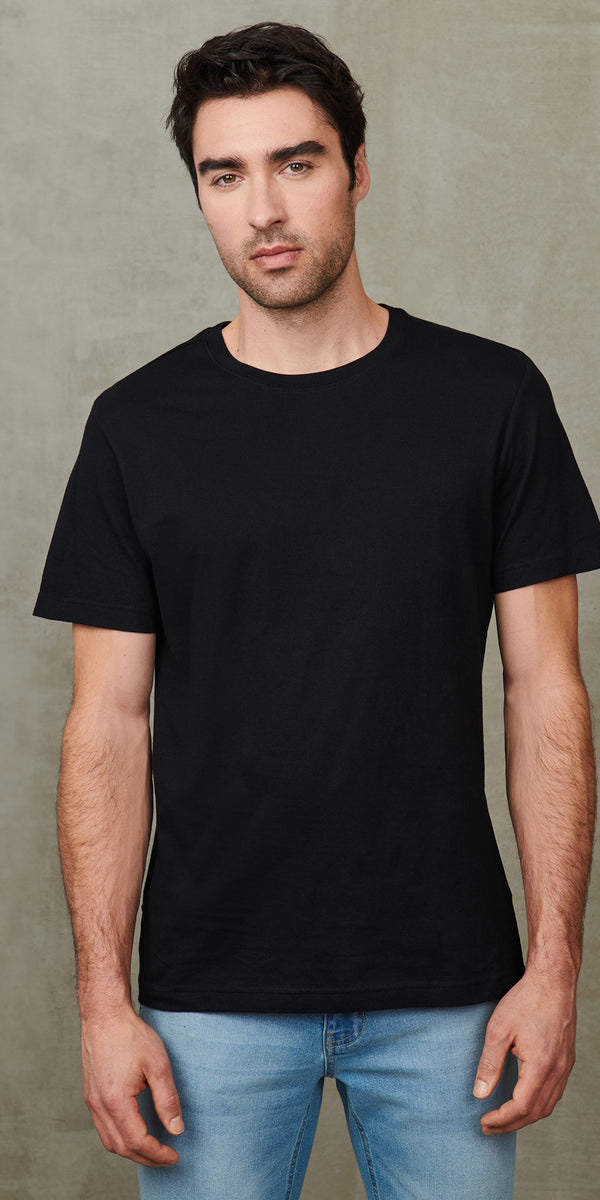 T-shirt col rond coton extensible, 5/50$ - Homme