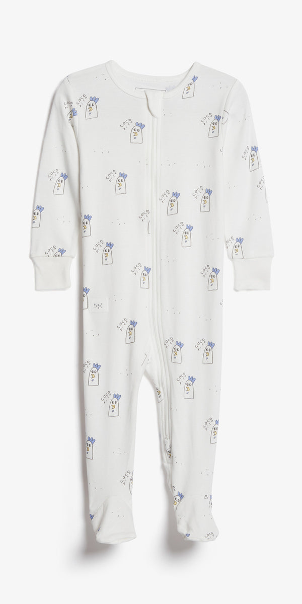 Pyjama une pièce en coton biologique - Licornes de noël - Deux par Deu –  Tirigolo et Cie.