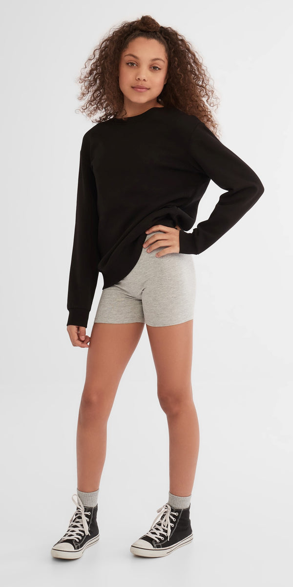 Cotton cuffed shorts - Teenage girl