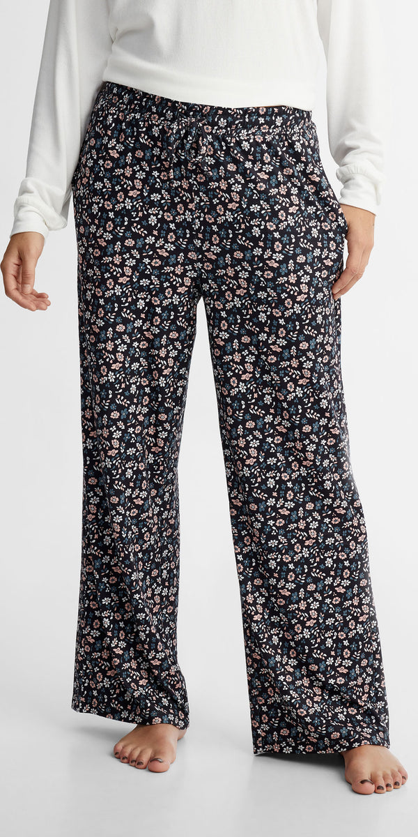 JINSHI Women Pyjama Bottoms Capri Pajama Sleep Pants Ladies Soft Knit  Cropped Pyjama Trousers Lightweight (Pink - ShopStyle